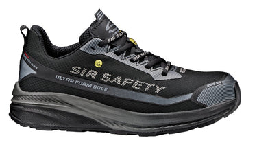 Scarpa antinfortunistica bassa SIR SAFETY UNIQUE S1PS HRO FO SR in tessuto non tessuto ultraleggero peso 399 gr METAL FREE